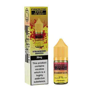 Strawberry Banana Nic Salt E-Liquid by Firerose 5000 Nic salt 10ml